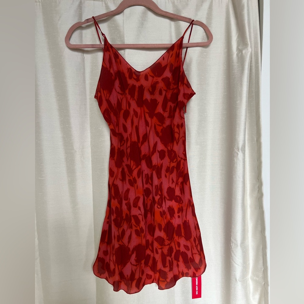 Realisation Par Red Floral Mini Dress